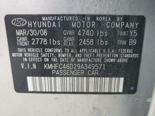 Photo 11 VIN: KMHFC46D29A349571 - HYUNDAI AZERA 