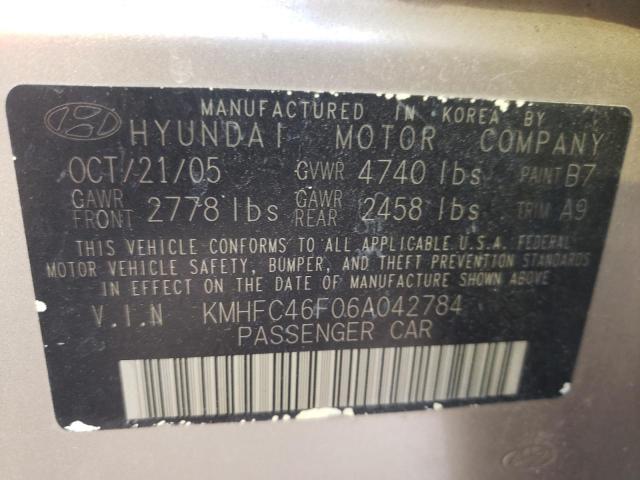 Photo 11 VIN: KMHFC46F06A042784 - HYUNDAI AZERA 