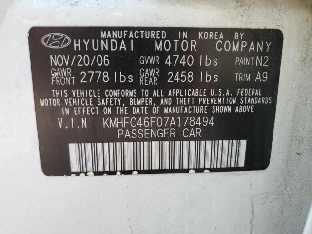 Photo 11 VIN: KMHFC46F07A178494 - HYUNDAI AZERA 