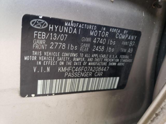 Photo 11 VIN: KMHFC46F07A208447 - HYUNDAI AZERA 