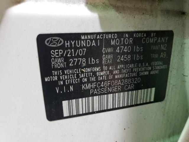 Photo 11 VIN: KMHFC46F08A288320 - HYUNDAI AZERA SE 