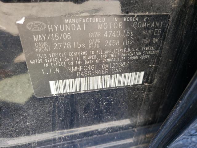 Photo 11 VIN: KMHFC46F16A123387 - HYUNDAI AZERA 