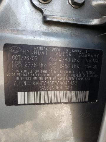 Photo 11 VIN: KMHFC46F26A043452 - HYUNDAI AZERA 