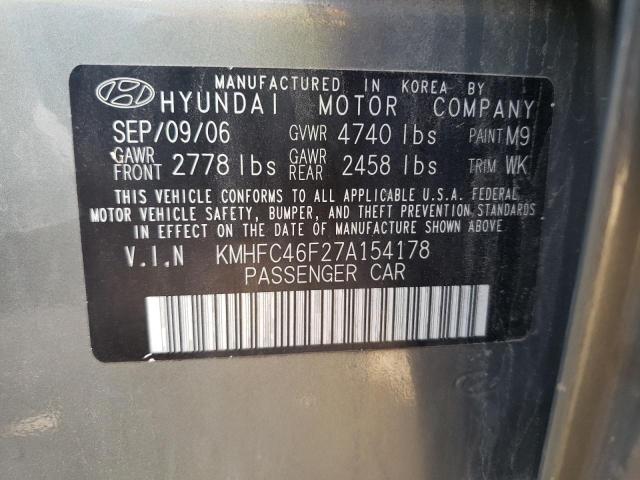 Photo 9 VIN: KMHFC46F27A154178 - HYUNDAI AZERA SE 