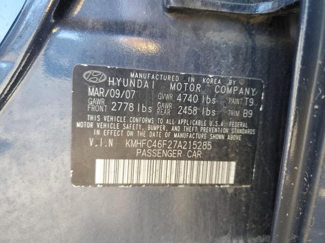 Photo 12 VIN: KMHFC46F27A215285 - HYUNDAI AZERA SE 