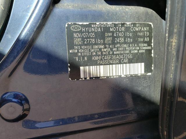 Photo 11 VIN: KMHFC46F36A047266 - HYUNDAI AZERA SE 