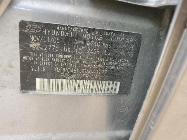 Photo 11 VIN: KMHFC46F36A049177 - HYUNDAI AZERA 