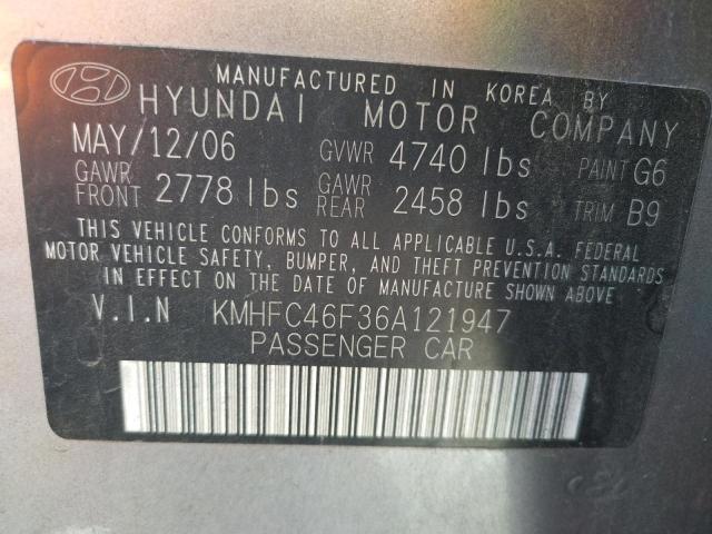 Photo 9 VIN: KMHFC46F36A121947 - HYUNDAI AZERA SE 