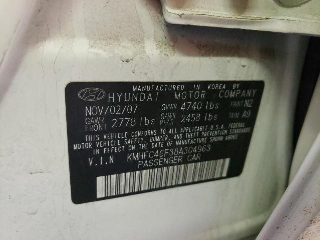 Photo 12 VIN: KMHFC46F38A304963 - HYUNDAI AZERA SE 