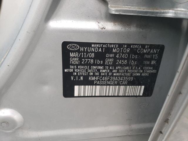 Photo 11 VIN: KMHFC46F39A343599 - HYUNDAI AZERA SE 