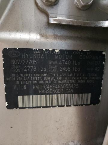 Photo 11 VIN: KMHFC46F46A055425 - HYUNDAI AZERA 