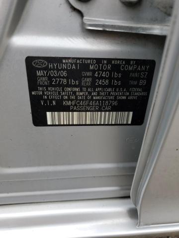 Photo 11 VIN: KMHFC46F46A118796 - HYUNDAI AZERA SE 