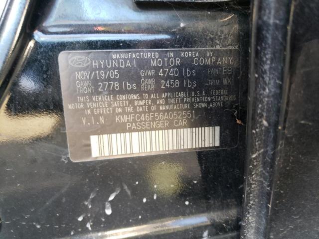 Photo 9 VIN: KMHFC46F56A052551 - HYUNDAI AZERA SE 