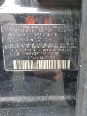 Photo 11 VIN: KMHFC46F56A097392 - HYUNDAI AZERA SE 