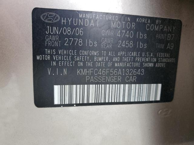 Photo 11 VIN: KMHFC46F56A132643 - HYUNDAI AZERA SE 