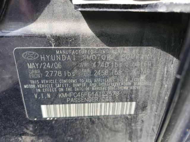 Photo 11 VIN: KMHFC46F66A127578 - HYUNDAI AZERA SE 