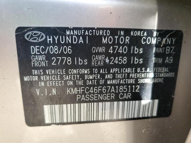 Photo 11 VIN: KMHFC46F67A185112 - HYUNDAI AZERA SE 