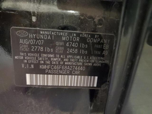 Photo 11 VIN: KMHFC46F68A274440 - HYUNDAI AZERA SE 