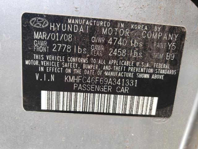 Photo 12 VIN: KMHFC46F69A341331 - HYUNDAI AZERA SE 