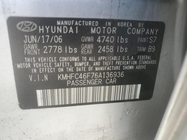 Photo 11 VIN: KMHFC46F76A136936 - HYUNDAI AZERA 