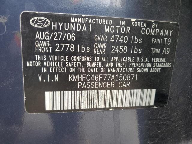 Photo 11 VIN: KMHFC46F77A150871 - HYUNDAI AZERA SE 