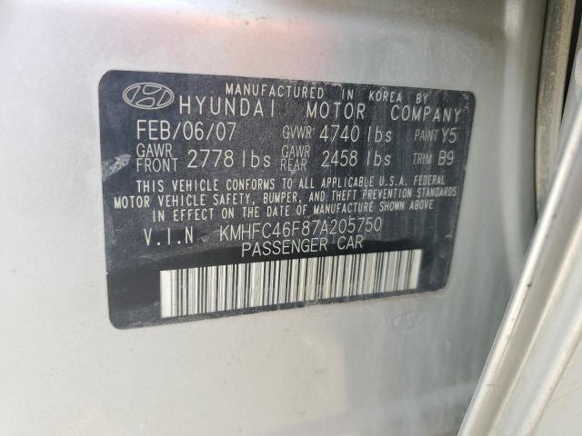 Photo 11 VIN: KMHFC46F87A205750 - HYUNDAI AZERA 