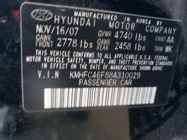 Photo 11 VIN: KMHFC46F88A310029 - HYUNDAI AZERA SE 