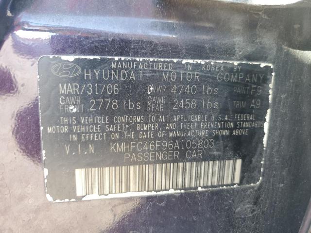 Photo 11 VIN: KMHFC46F96A105803 - HYUNDAI AZERA SE 