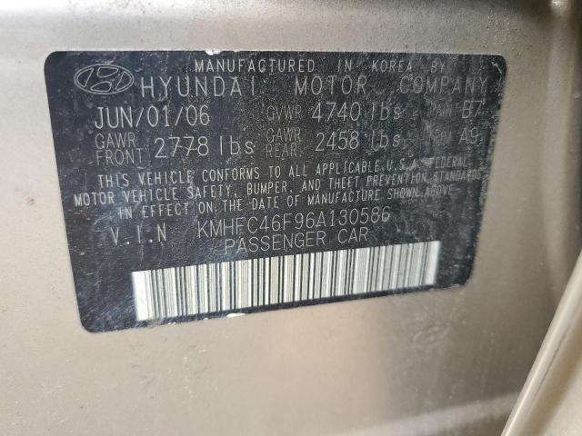 Photo 11 VIN: KMHFC46F96A130586 - HYUNDAI AZERA SE 