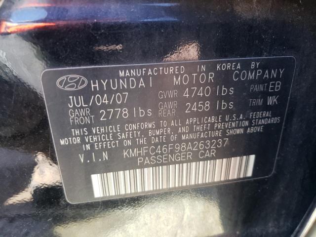 Photo 11 VIN: KMHFC46F98A263237 - HYUNDAI AZERA SE 