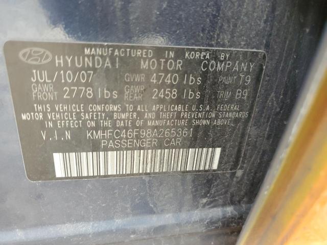 Photo 11 VIN: KMHFC46F98A265361 - HYUNDAI AZERA 