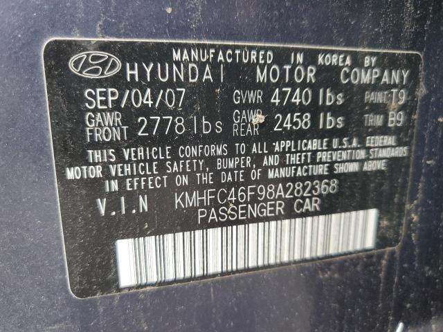 Photo 11 VIN: KMHFC46F98A282368 - HYUNDAI AZERA SE 