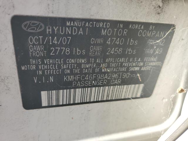 Photo 11 VIN: KMHFC46F98A296190 - HYUNDAI AZERA SE 