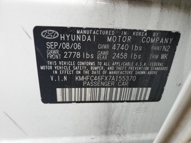 Photo 11 VIN: KMHFC46FX7A155370 - HYUNDAI AZERA SE 