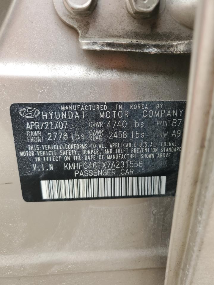 Photo 11 VIN: KMHFC46FX7A231556 - HYUNDAI AZERA 