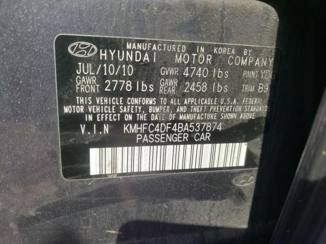 Photo 9 VIN: KMHFC4DF4BA537874 - HYUNDAI AZERA GLS 