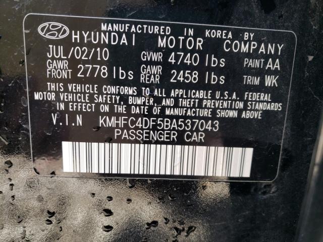 Photo 9 VIN: KMHFC4DF5BA537043 - HYUNDAI AZERA GLS 