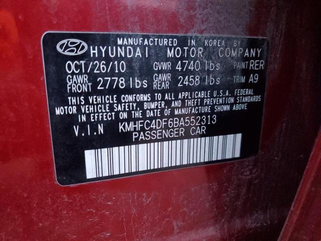 Photo 11 VIN: KMHFC4DF6BA552313 - HYUNDAI AZERA GLS 