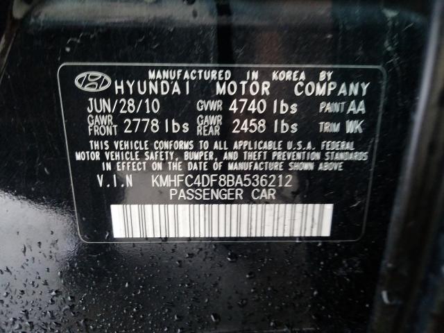 Photo 9 VIN: KMHFC4DF8BA536212 - HYUNDAI AZERA GLS 