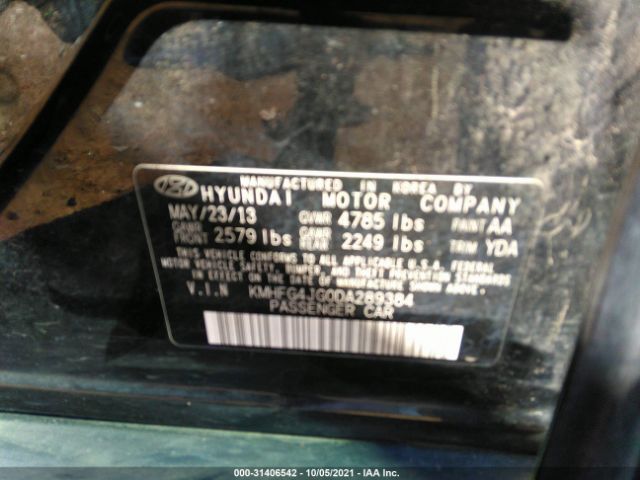 Photo 8 VIN: KMHFG4JG0DA289384 - HYUNDAI AZERA 