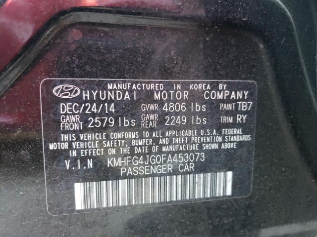 Photo 9 VIN: KMHFG4JG0FA453073 - HYUNDAI AZERA 