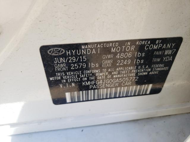 Photo 9 VIN: KMHFG4JG0GA505772 - HYUNDAI AZERA 