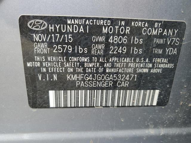 Photo 12 VIN: KMHFG4JG0GA532471 - HYUNDAI AZERA 