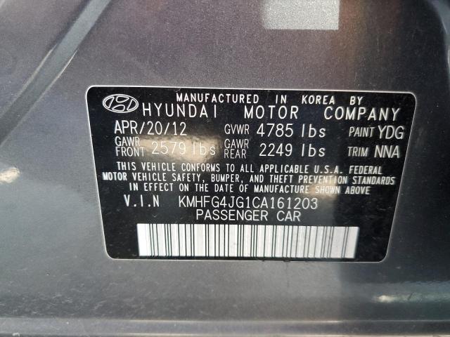 Photo 11 VIN: KMHFG4JG1CA161203 - HYUNDAI AZERA 