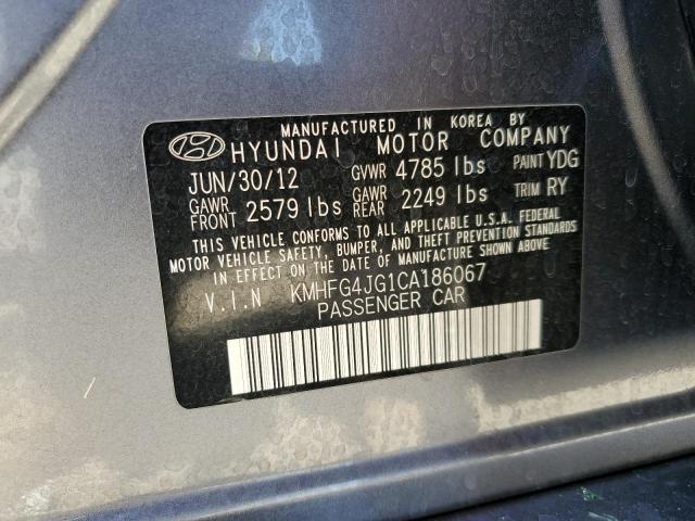 Photo 11 VIN: KMHFG4JG1CA186067 - HYUNDAI AZERA 