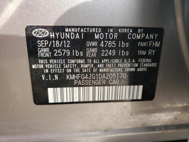 Photo 11 VIN: KMHFG4JG1DA205170 - HYUNDAI AZERA 