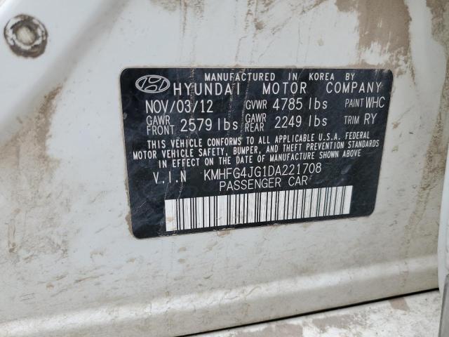 Photo 11 VIN: KMHFG4JG1DA221708 - HYUNDAI AZERA 