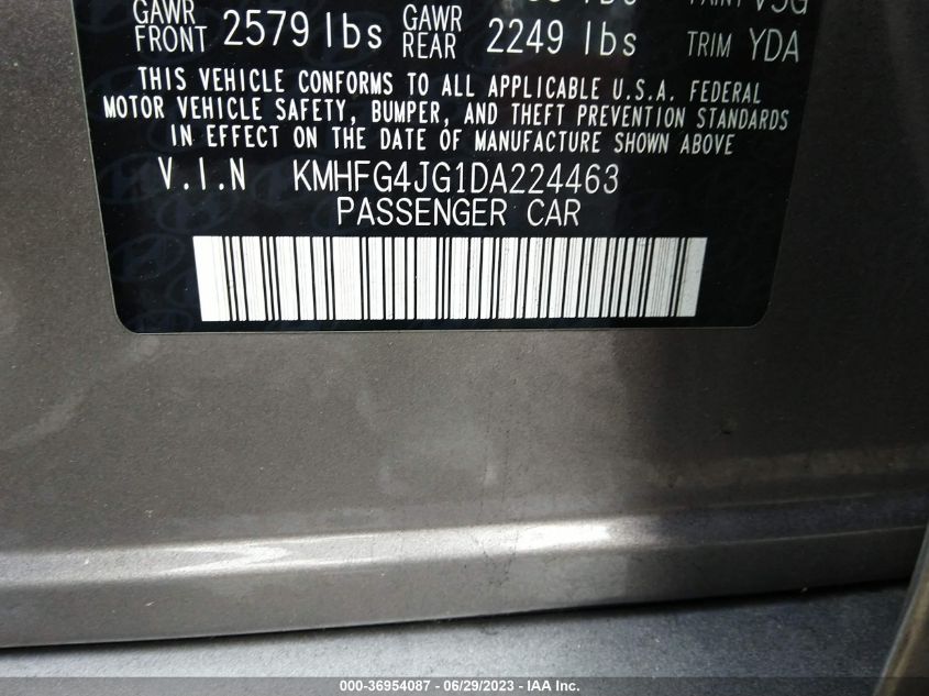 Photo 8 VIN: KMHFG4JG1DA224463 - HYUNDAI AZERA 