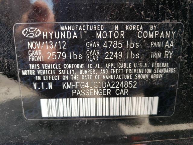 Photo 9 VIN: KMHFG4JG1DA224852 - HYUNDAI AZERA 