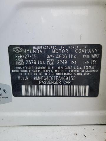 Photo 11 VIN: KMHFG4JG1FA469153 - HYUNDAI AZERA 